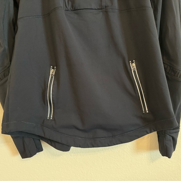 Lululemon asymmetrical quarter zip jacket Run Reflect Pullover Sz 12 - Picture 10 of 15